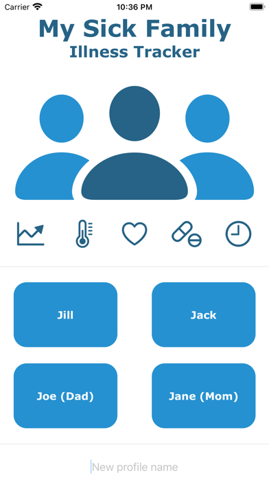 My Sick Family Illness Tracker Screenshot