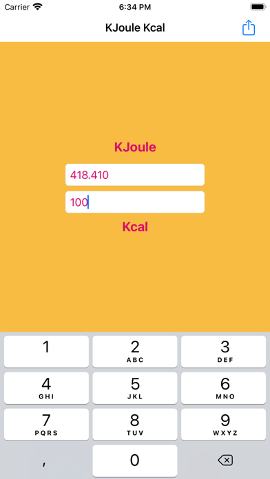 Screenshot #2 pour KJoule Kcal