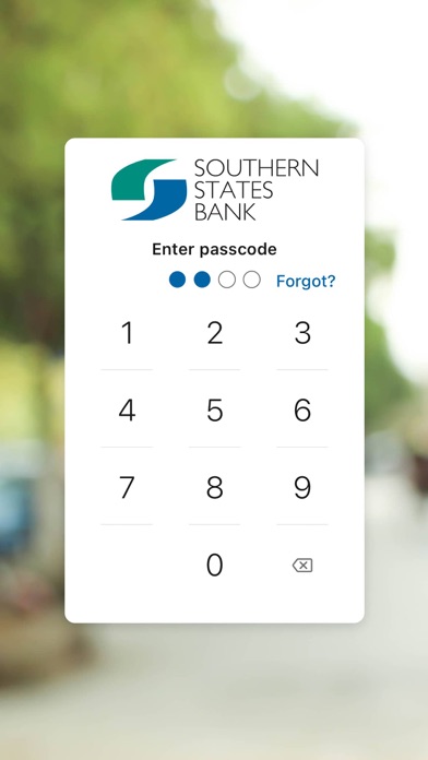Southern States Bank Digital Screenshot
