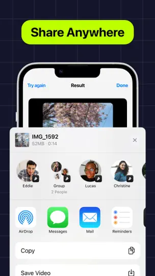 Capture d'écran de Compress: Video Compressor sur iPhone 6