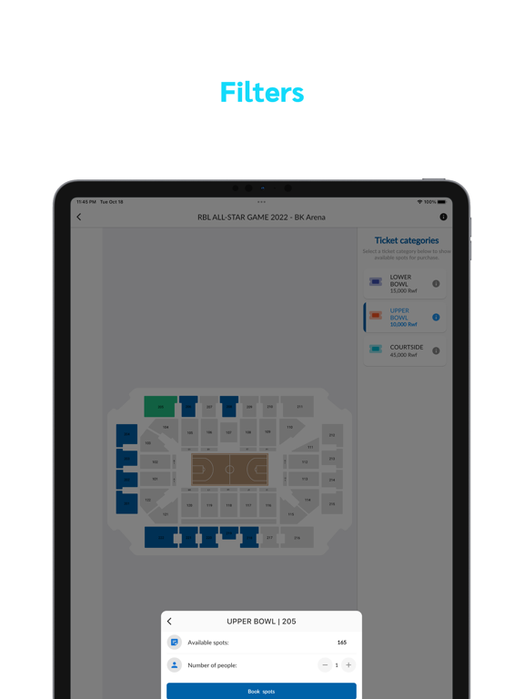 TICQET iPad screenshot 4 - Entertainment app