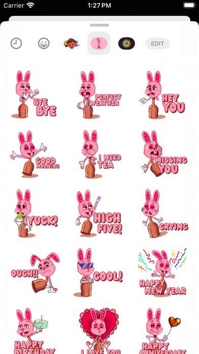 Screenshot #3 pour Lapine Rose Rabbit Stickers
