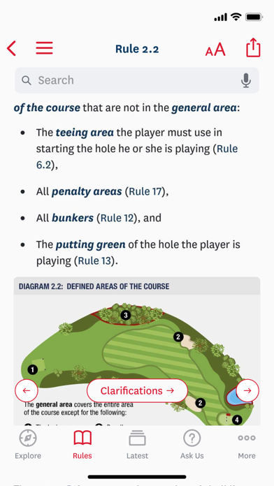 The Official Rules of Golf Screenshot