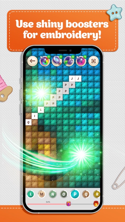 Cross Stitch Coloring Art