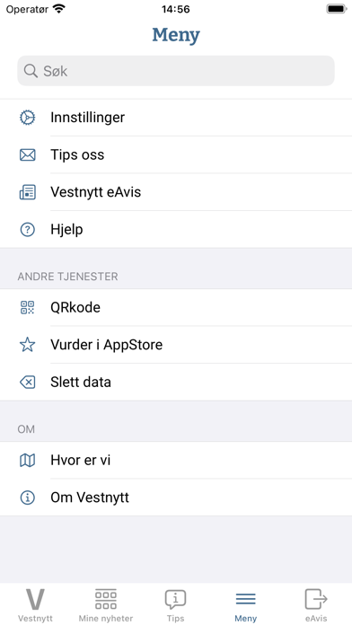 Vestnytt Screenshot