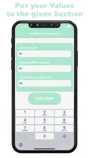arithmetic sequence calculator iphone screenshot 2