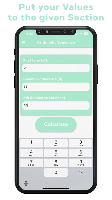 Arithmetic Sequence Calculator Screenshot
