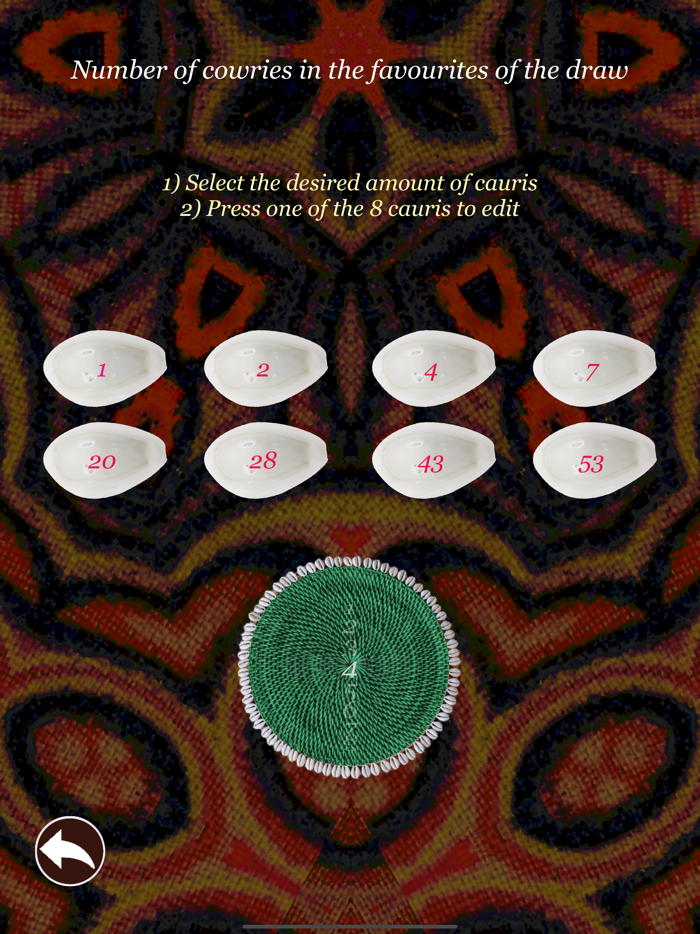 My divination cowrie shells