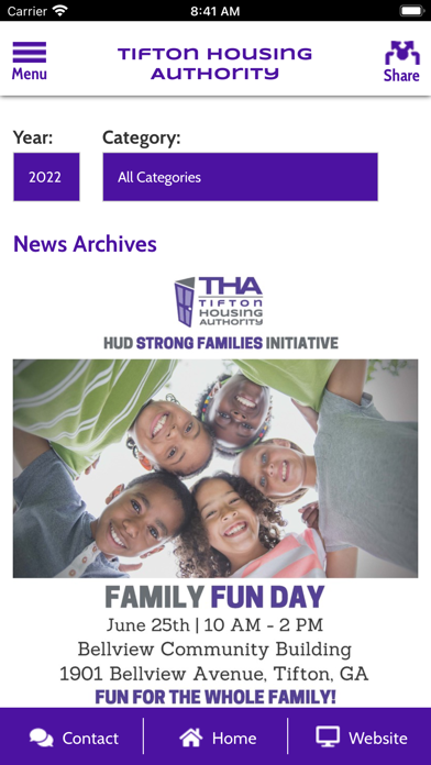 Tifton Housing Authority GA Screenshot