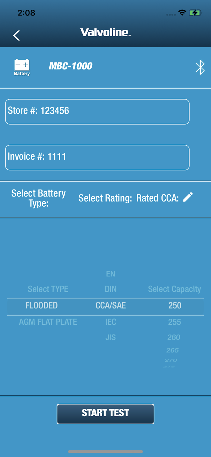 Valvoline Battery Tester
