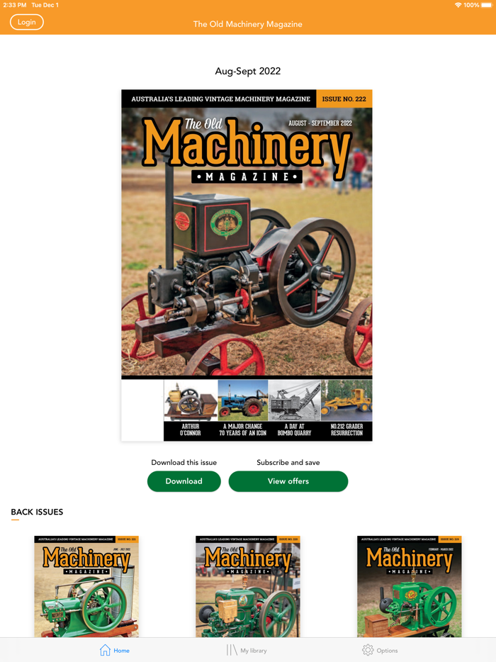 The Old Machinery Magazine