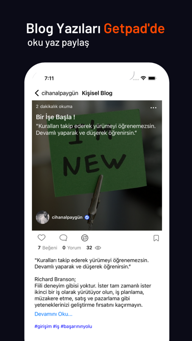 Getpad - Blog Makale Yaz Oku Screenshot