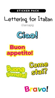 lettering for italian iphone screenshot 1