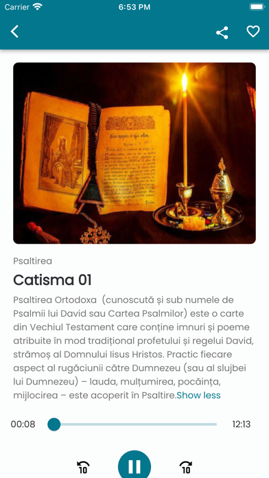 Psaltirea Ortodoxa AUDIO Screenshot