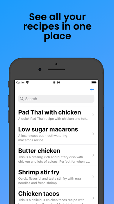 Screenshot #1 pour Cookbook - Cooking Assistant