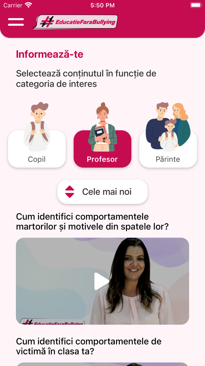 Educație fără bullying