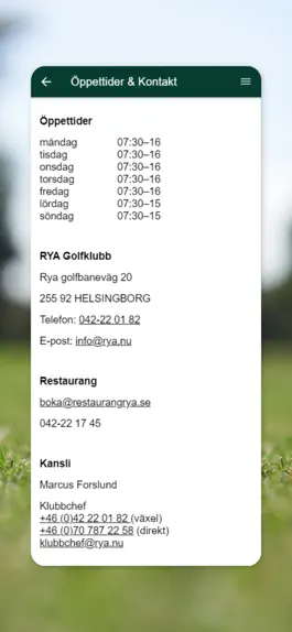 Game screenshot Rya Golfklubb apk