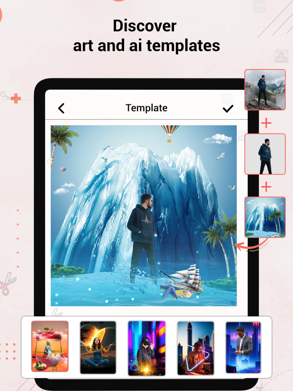Cut Paste Photo : BG Changer iPad screenshot 3 - Photo & Video app