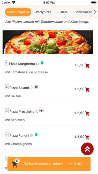 Rialto Pizzeria Obervellmar Screenshot