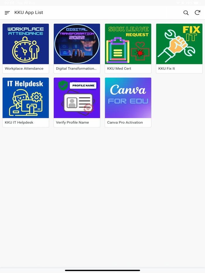 KKU App List