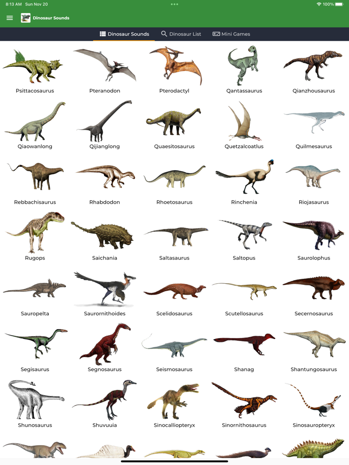 Dinosaur Sounds and Info