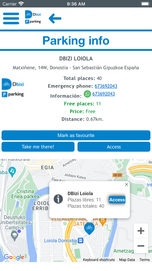 #4. Dbizi Parking (iOS) 由: Intelligent Parking S.L.