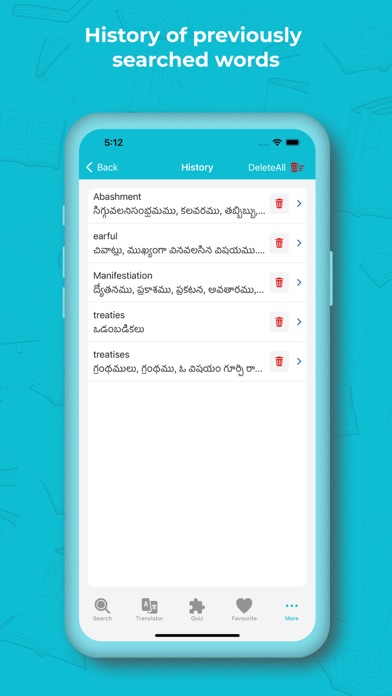 Telugu Dictionary + Translator Screenshot