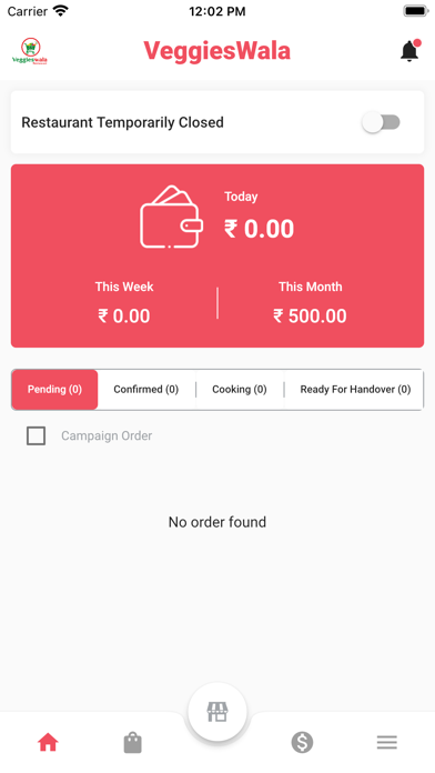 VeggiesWala Restaurant App Screenshot