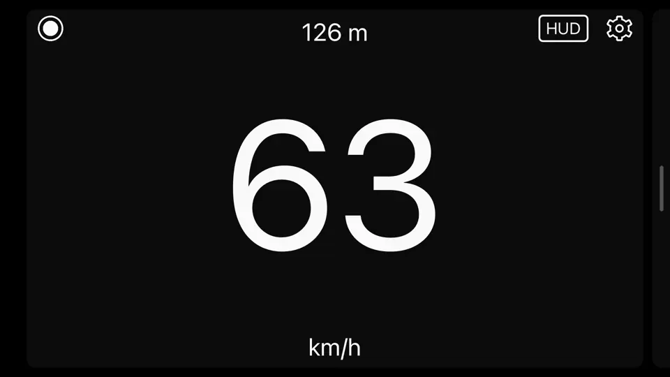 Screenshot von Einfaches Tachometer auf dem iPhone 3