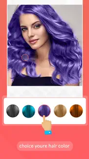 hair color changer - color dye iphone screenshot 3