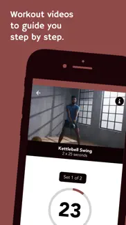 kettlebell workout program iphone screenshot 3