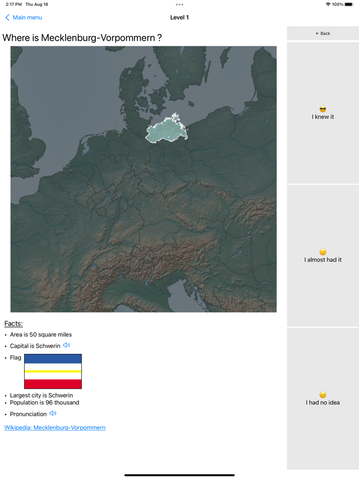 OneMileNorth Germany Quiz