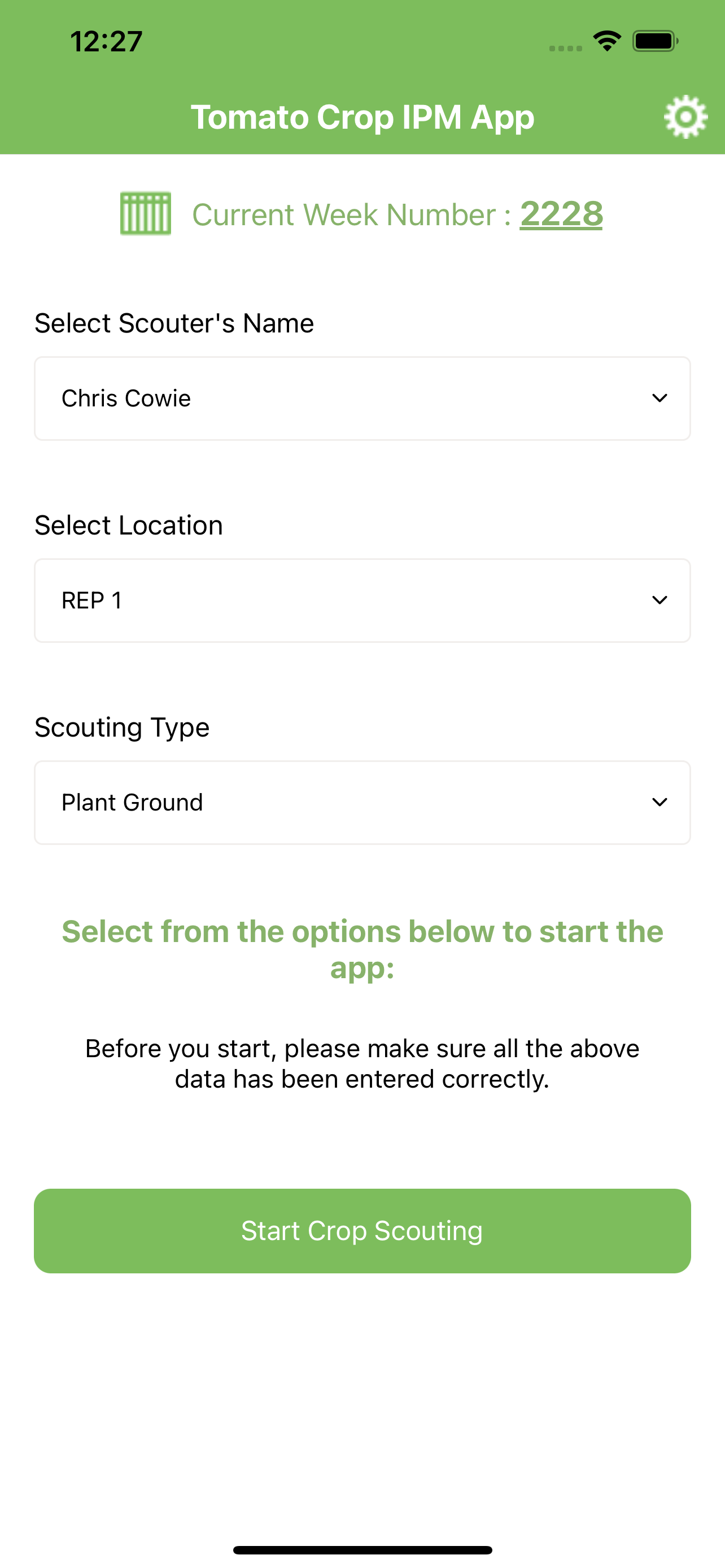 Crop Scouting