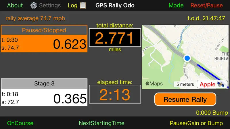 GPS Rally Odometer screenshot 5 of 5