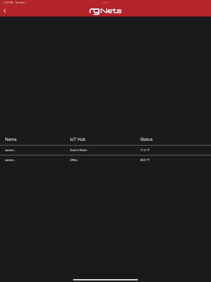 rXg IoT Lock-Thermostat Viewer