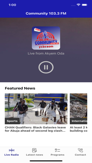 Community 103.3 FM Screenshot