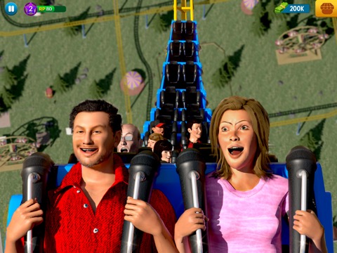 Roller Coaster Theme Park Gameのおすすめ画像3