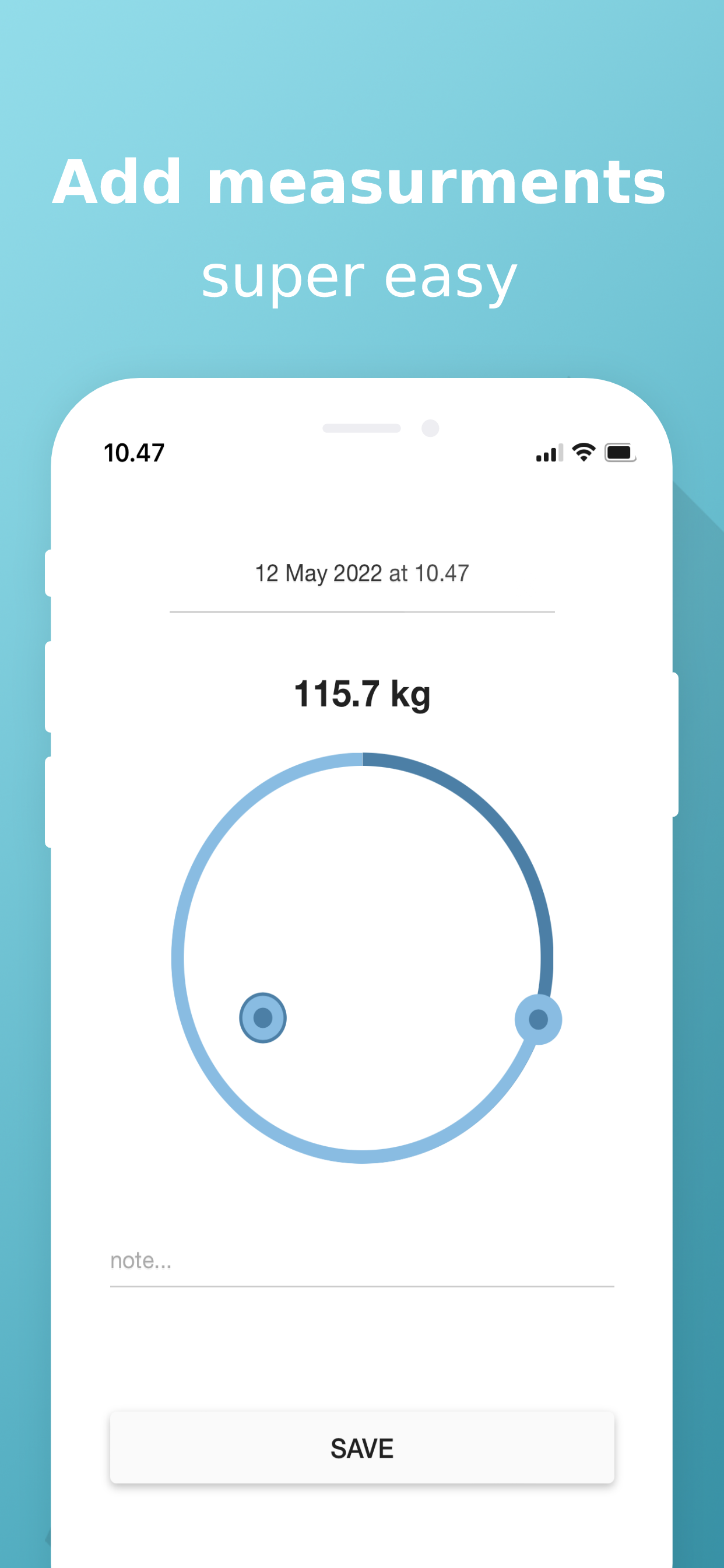 Scalee - Weight Tracker screenshot 3