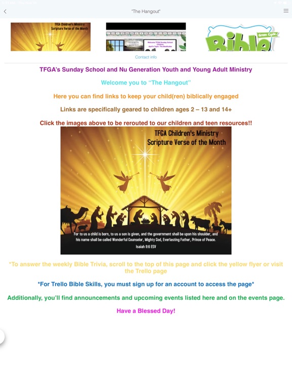 TFGA iPad screenshot 2 - Lifestyle app