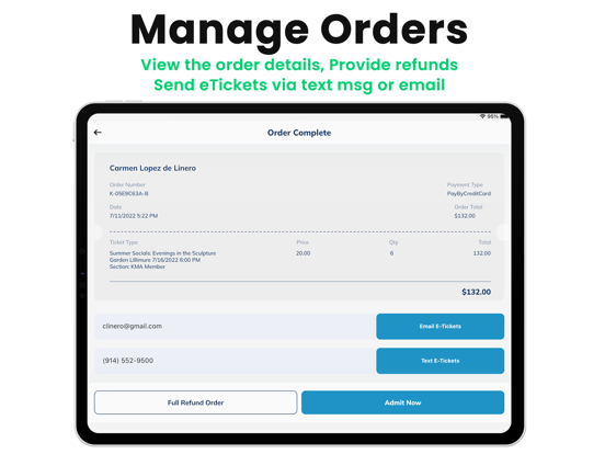 SimpleTix Organizer iPad screenshot 8 - Business app