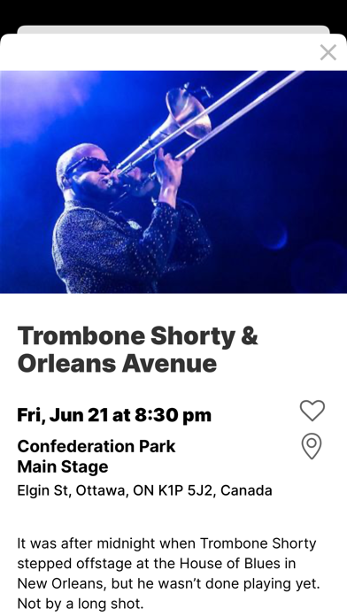 Ottawa Jazz Festival Screenshot