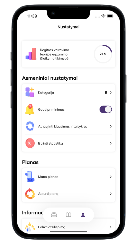 #8. KET testai ir teorija (iOS) Podle: RT tech