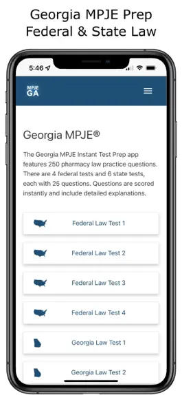 Game screenshot MPJE Georgia Test Prep mod apk