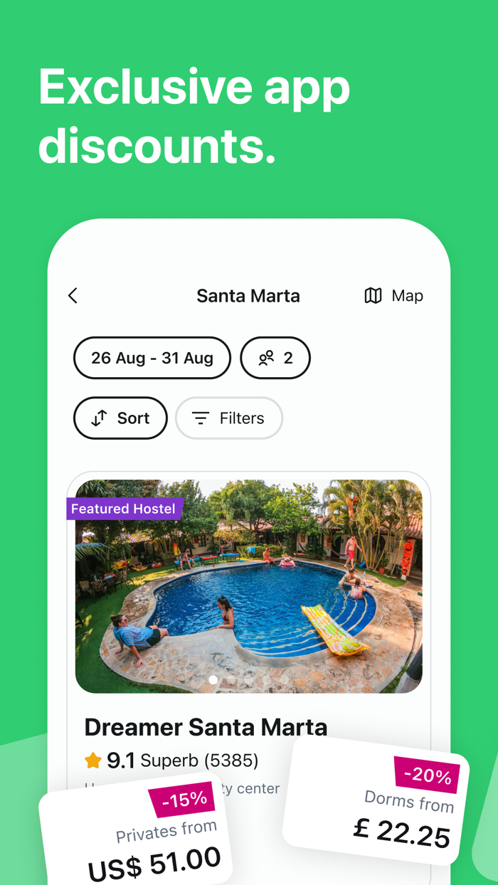 Hostelworld Hostel Travel App