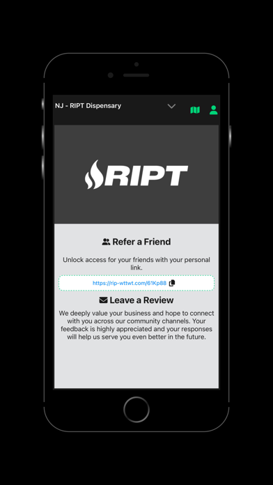 RIPT Dispensary Screenshot