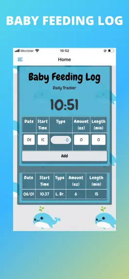 Game screenshot Baby Feeding Log App apk