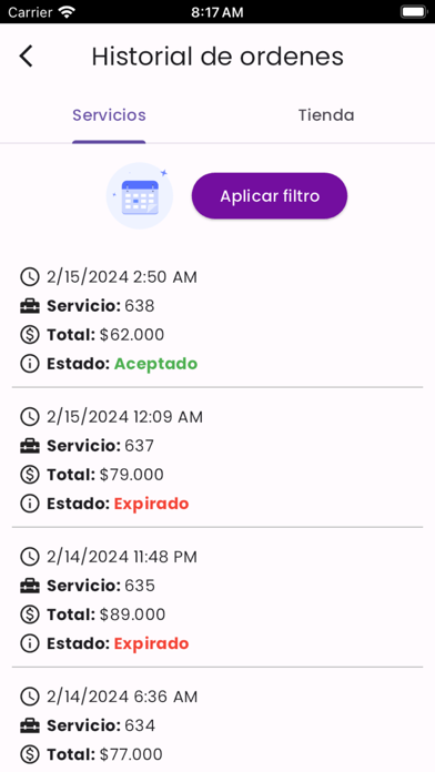 Screenshot #3 pour HEFY - Belleza A Domicilio