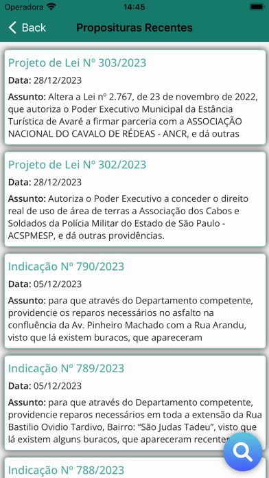 Câmara Municipal de Avaré Screenshot