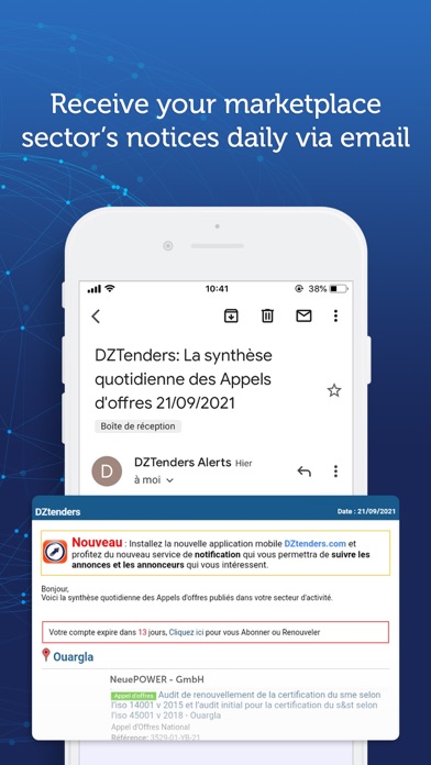 DZtenders Tenders in Algeria Screenshot