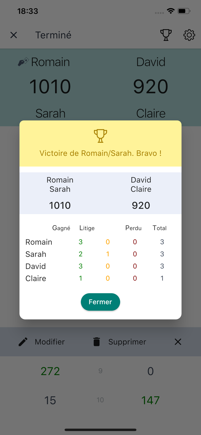 Compteur Belote and Coinche